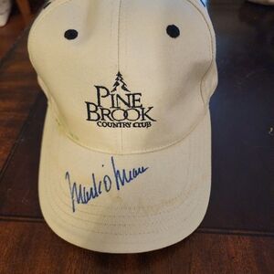 Pine Brook Country Club Cap signed by Mark O'Meara